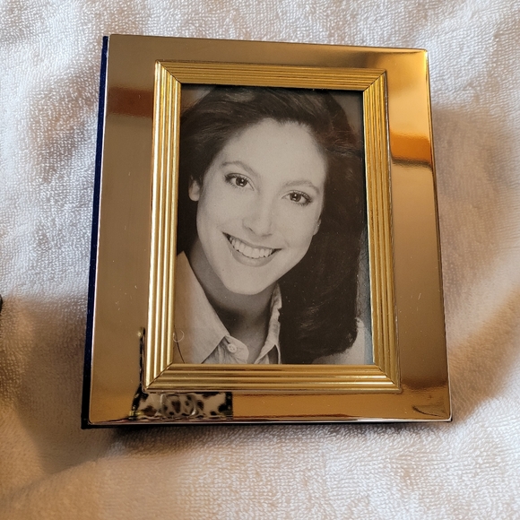 Silver & Gold two tone Velvet Photo Album Glass Fr - Picture 4 of 11